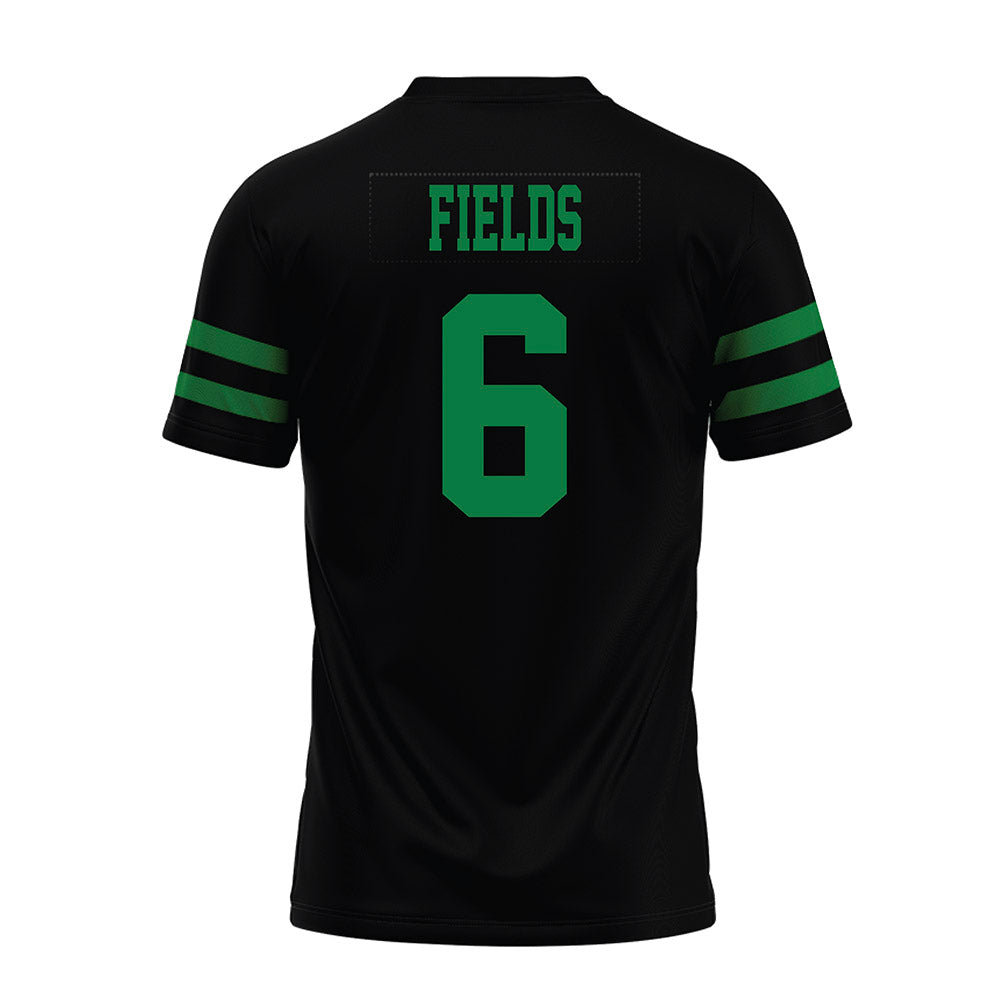 North Texas - NCAA Football : Trey Fields - Black Premium Football Jersey-1