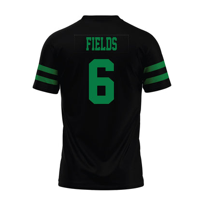 North Texas - NCAA Football : Trey Fields - Black Premium Football Jersey-1