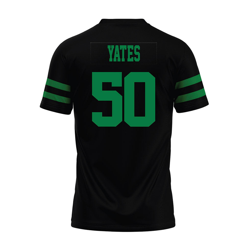 North Texas - NCAA Football : Caden Yates - Black Premium Football Jersey