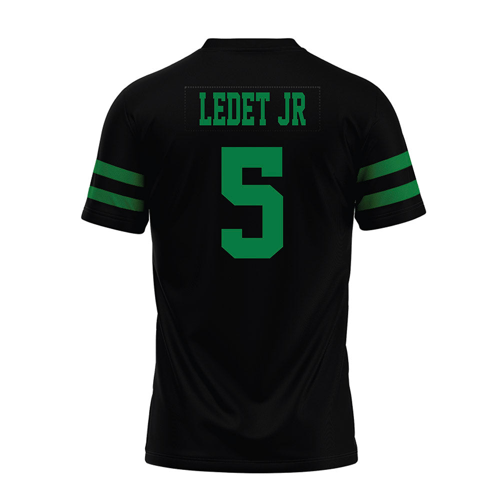 North Texas - NCAA Football : Quincy Ledet Jr - Black Premium Football Jersey