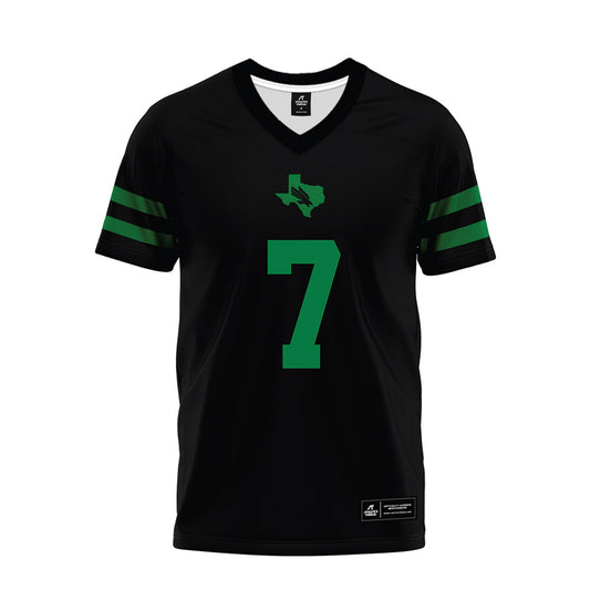 North Texas - NCAA Football : Max Reese - Black Premium Football Jersey-0