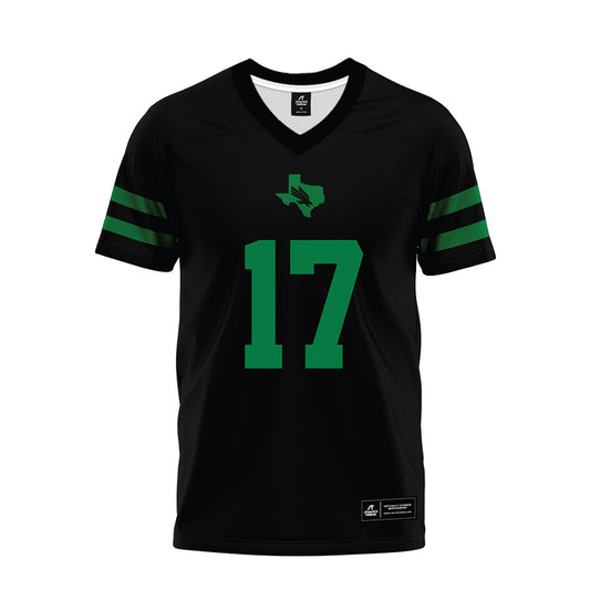 North Texas - NCAA Football : Drew Mestemaker - Black Premium Football Jersey