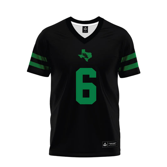 North Texas - NCAA Football : Trey Fields - Black Premium Football Jersey-0