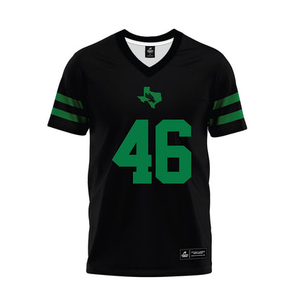 North Texas - NCAA Football : Keelene Bradley - Black Premium Football Jersey-0