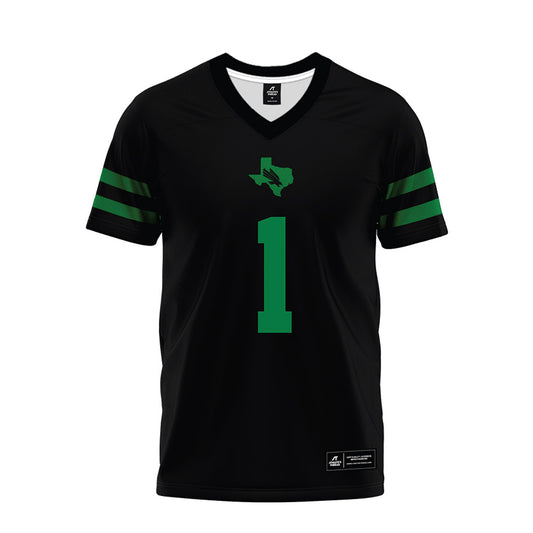 North Texas - NCAA Football : Miles Coleman - Black Premium Football Jersey-0