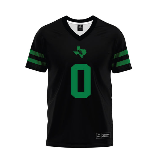 North Texas - NCAA Football : Makenzie Mcgill II - Black Premium Football Jersey-0