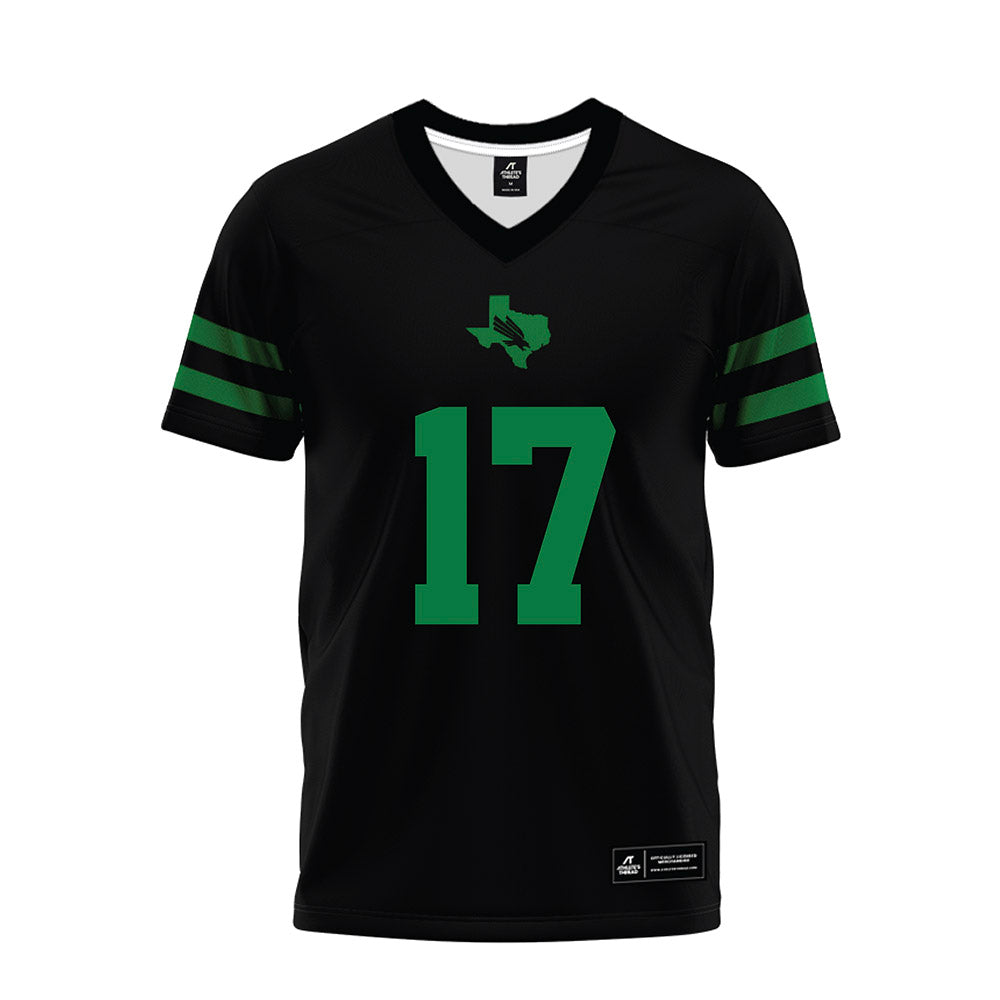 North Texas - NCAA Football : Taylor Starling - Black Premium Football Jersey