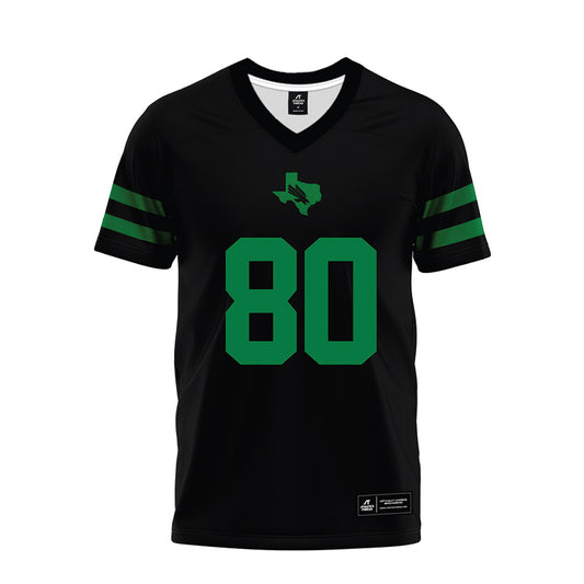 North Texas - NCAA Football : Baron Tipton - Black Premium Football Jersey