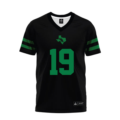 North Texas - NCAA Football : Victor Aderungboye - Black Premium Football Jersey