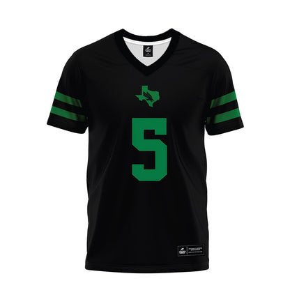 North Texas - NCAA Football : Quincy Ledet Jr - Black Premium Football Jersey