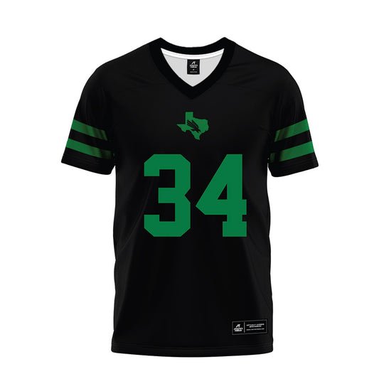 North Texas - NCAA Football : Lane Stewart - Black Premium Football Jersey