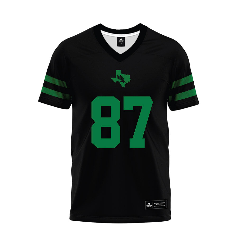 North Texas - NCAA Football : Brandon Young Jr - Black Premium Football Jersey