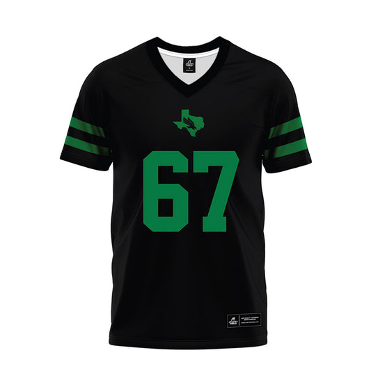 North Texas - NCAA Football : Braydon Nelson - Black Premium Football Jersey