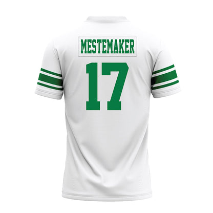 North Texas - NCAA Football : Drew Mestemaker - White Premium Football Jersey