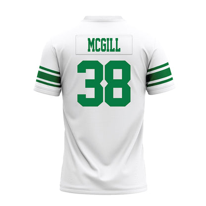 North Texas - NCAA Football : Makenzie Mcgill - White Premium Football Jersey-1