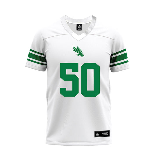 North Texas - NCAA Football : Jahzari Priester - White Premium Football Jersey-0