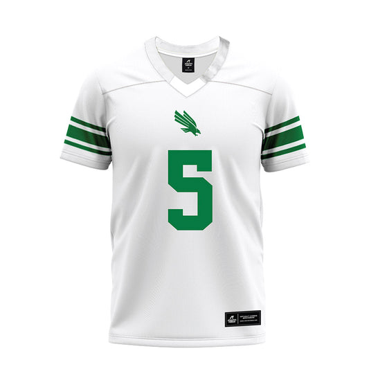 North Texas - NCAA Football : Quincy Ledet Jr - White Premium Football Jersey