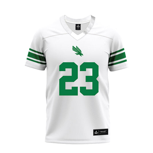 North Texas - NCAA Football : Christian Lorenzo - White Premium Football Jersey-0