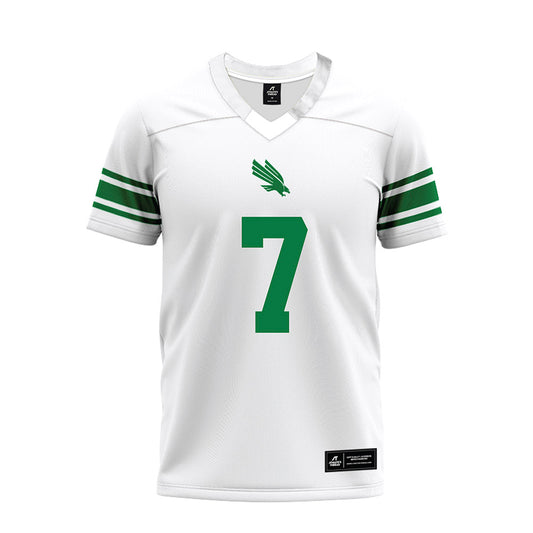 North Texas - NCAA Football : Shane Whitter - White Premium Football Jersey-0