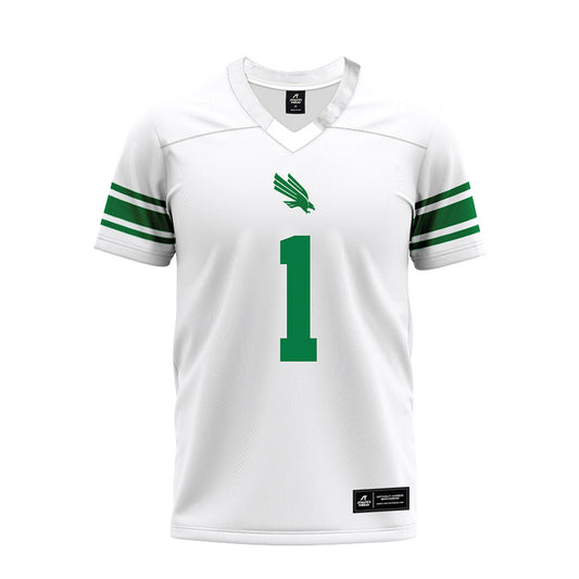 North Texas - NCAA Football : Miles Coleman - White Premium Football Jersey-0