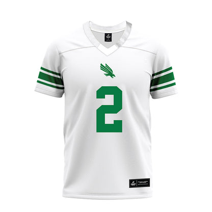 North Texas - NCAA Football : Shaadie Clayton-Johnson - White Premium Football Jersey-0