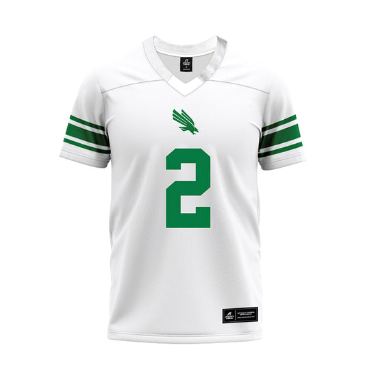 North Texas - NCAA Football : Shaadie Clayton-Johnson - White Premium Football Jersey-0