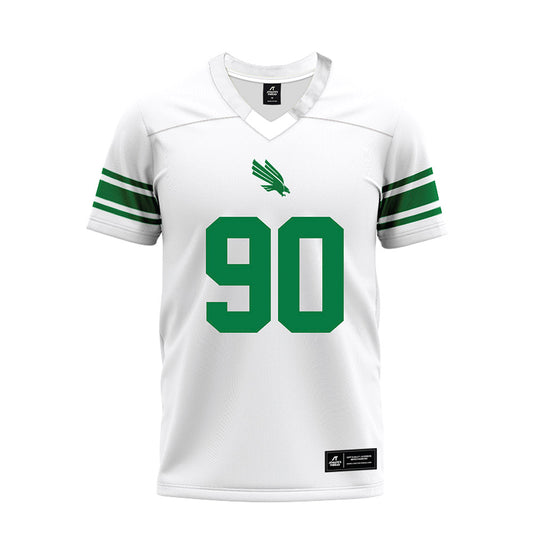 North Texas - NCAA Football : Dominic De Freitas - White Premium Football Jersey-0