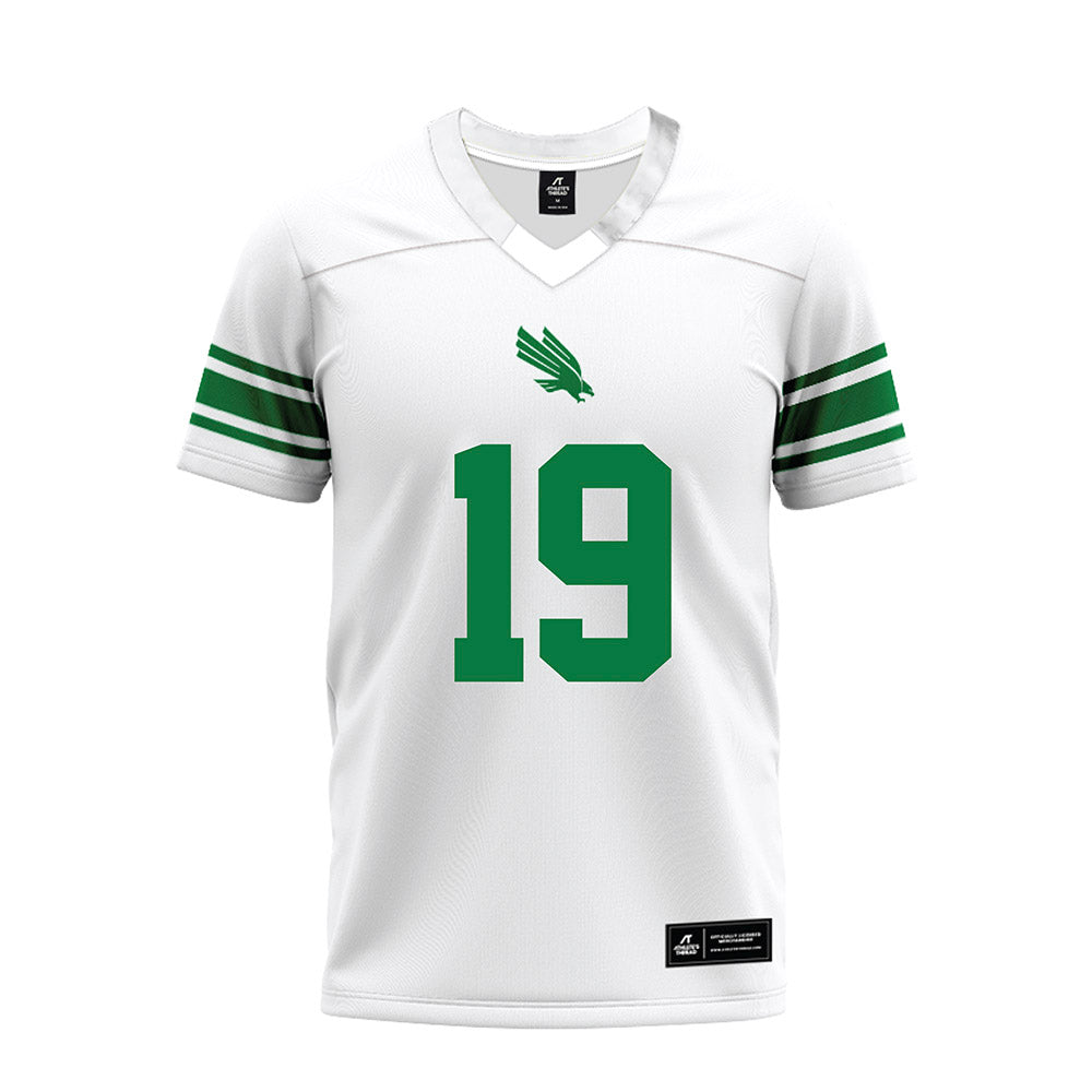 North Texas - NCAA Football : Victor Aderungboye - White Premium Football Jersey