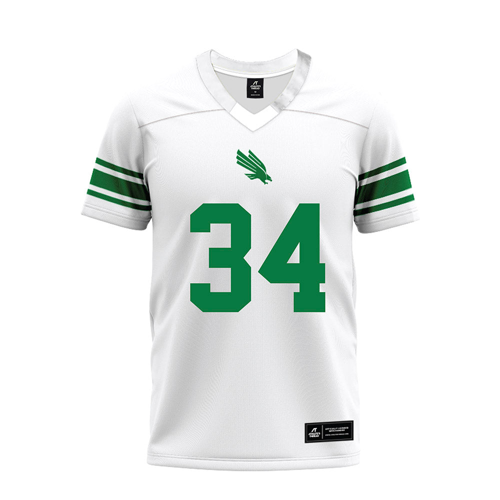 North Texas - NCAA Football : Lane Stewart - White Premium Football Jersey