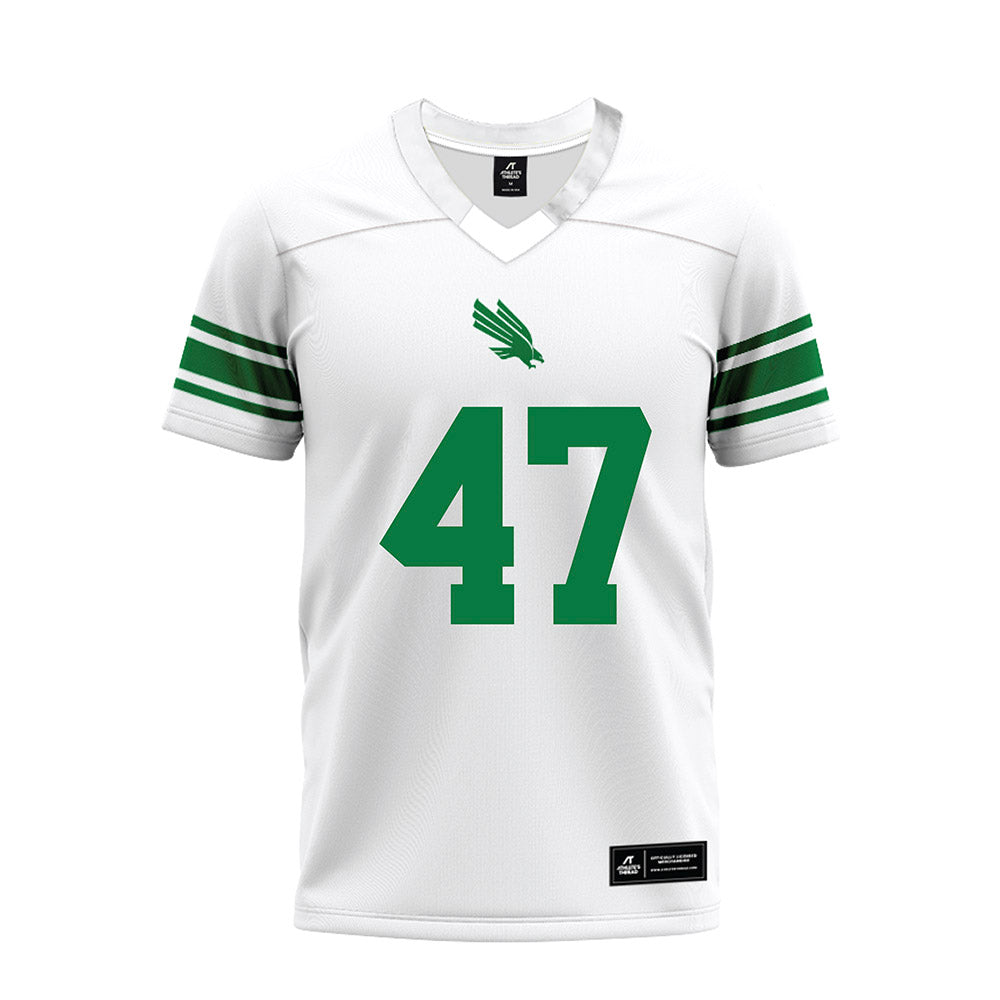 North Texas - NCAA Football : Harrison Dempsey - White Premium Football Jersey