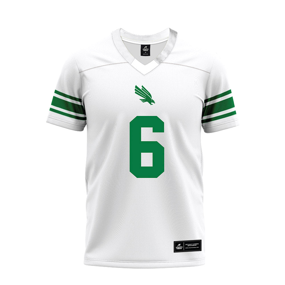 North Texas - NCAA Football : Trey Fields - White Premium Football Jersey-0