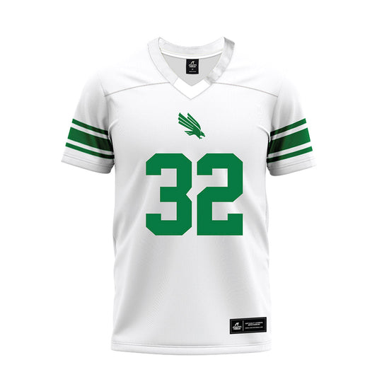 North Texas - NCAA Football : Ethan Wesloski - White Premium Football Jersey