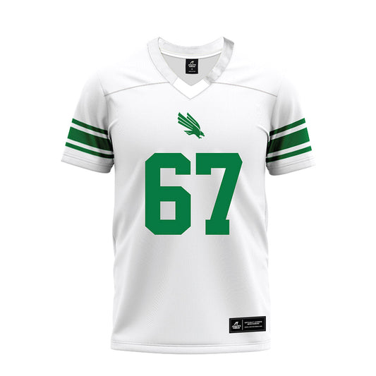 North Texas - NCAA Football : Braydon Nelson - White Premium Football Jersey