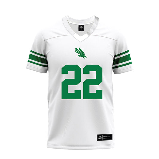 North Texas - NCAA Football : Landon Sides - White Premium Football Jersey