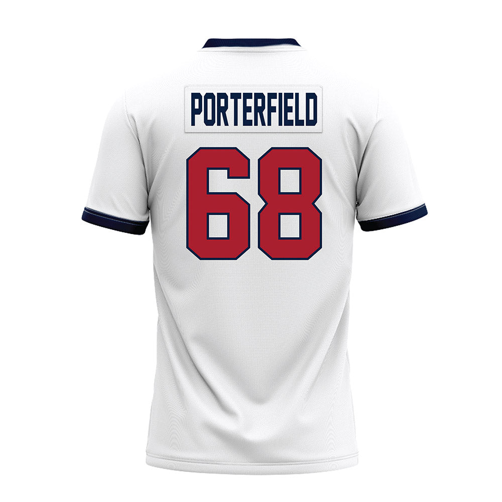 Liberty - NCAA Football : Hunter Porterfield - White Premium Football Jersey