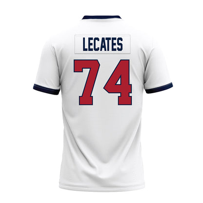 Liberty - NCAA Football : Jacob Lecates - White Premium Football Jersey