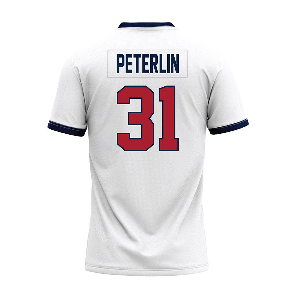 Liberty - NCAA Football : Cole Peterlin - White Premium Football Jersey