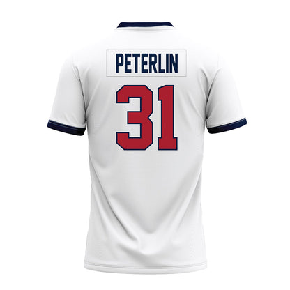 Liberty - NCAA Football : Cole Peterlin - White Premium Football Jersey