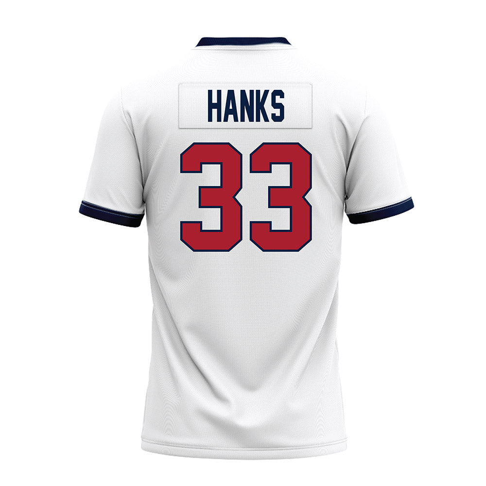 Liberty - NCAA Football : Kyle Hanks - White Premium Football Jersey