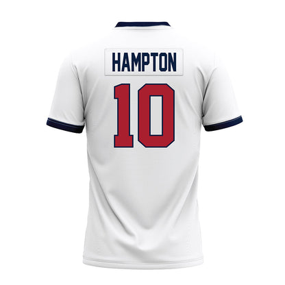 Liberty - NCAA Football : Nathan Hampton - White Premium Football Jersey