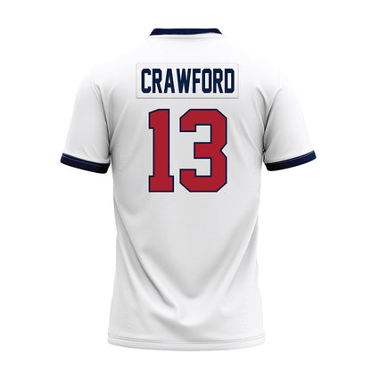 Liberty - NCAA Football : D'Wayne Crawford - White Premium Football Jersey