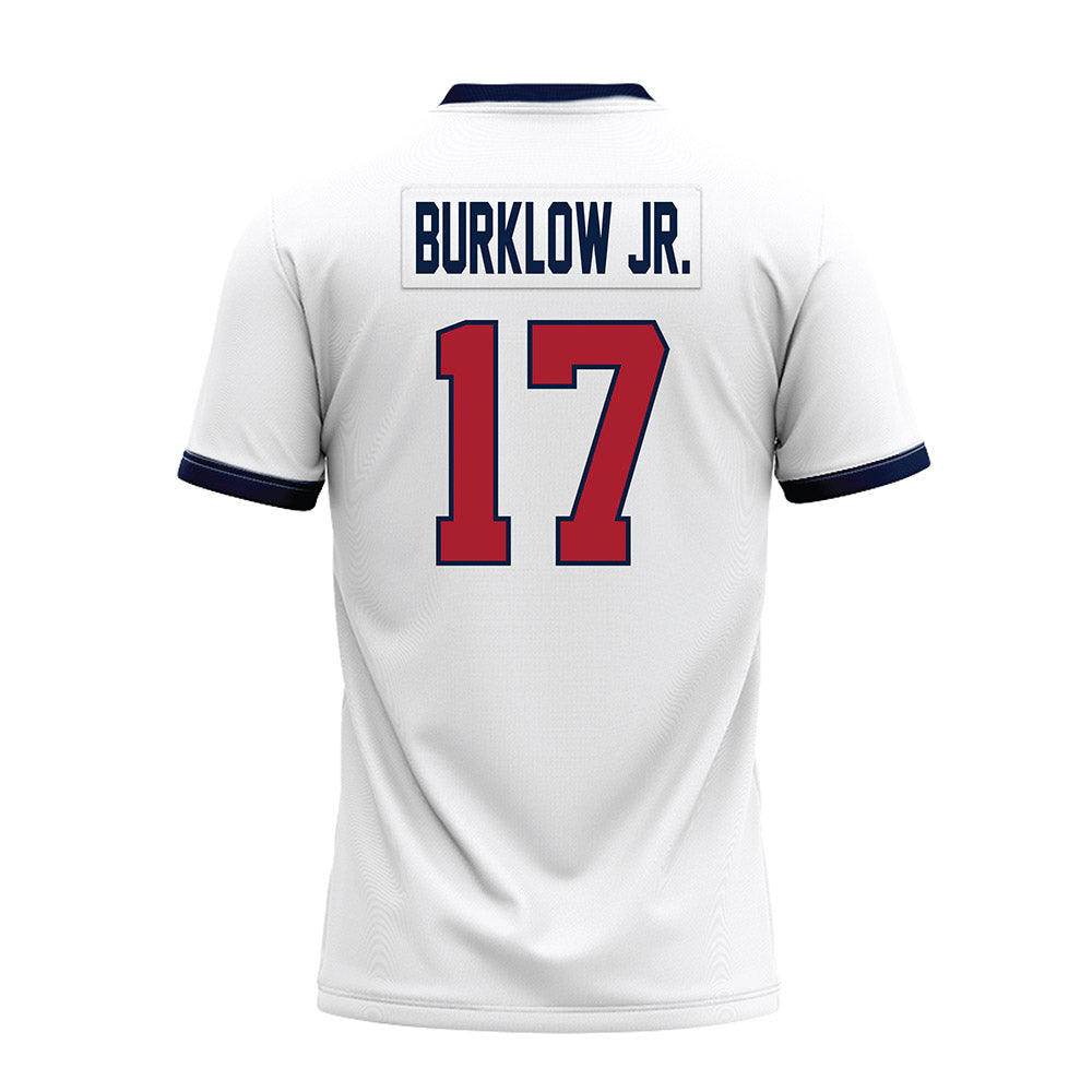 Liberty - NCAA Football : Bo Burklow Jr. - White Premium Football Jersey-1