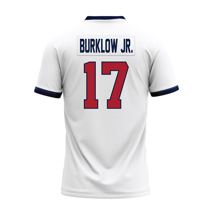 Liberty - NCAA Football : Bo Burklow Jr. - White Premium Football Jersey-1