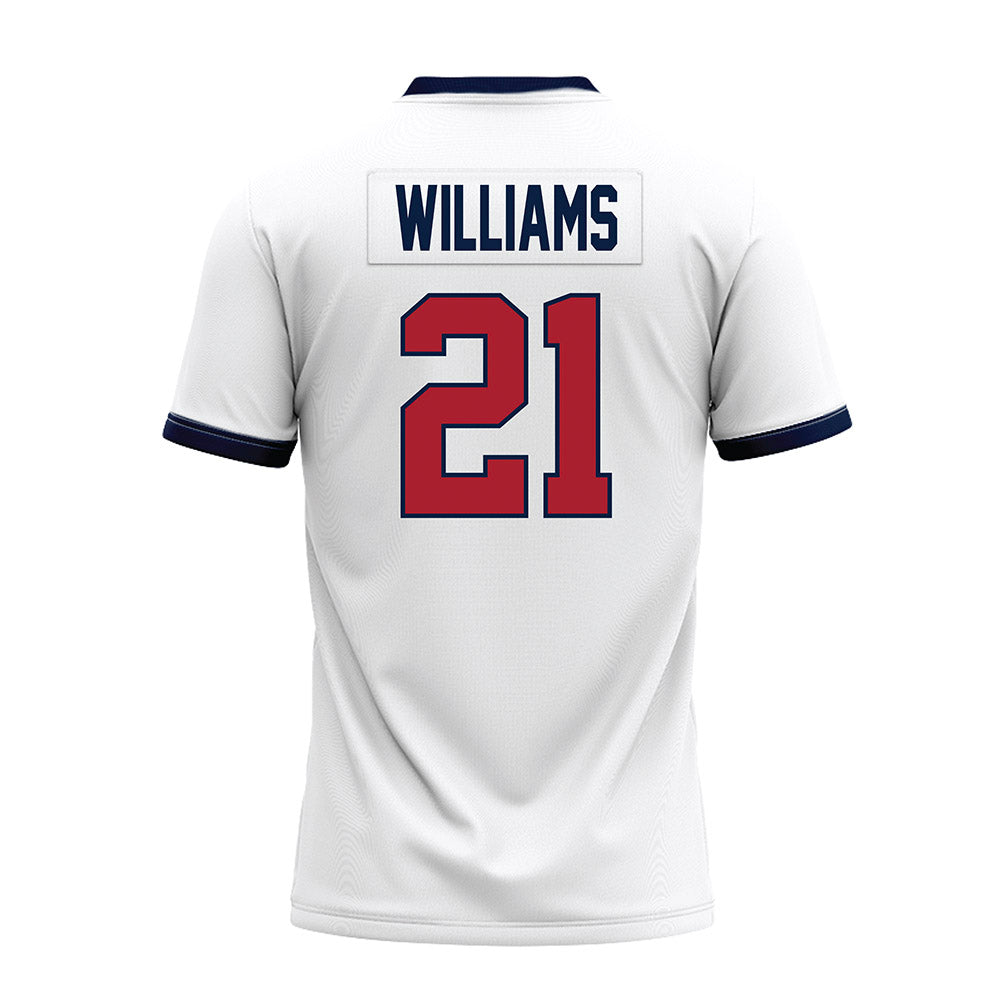Liberty - NCAA Football : Caden Williams - White Premium Football Jersey-1