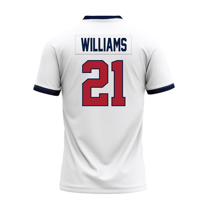 Liberty - NCAA Football : Caden Williams - White Premium Football Jersey-1