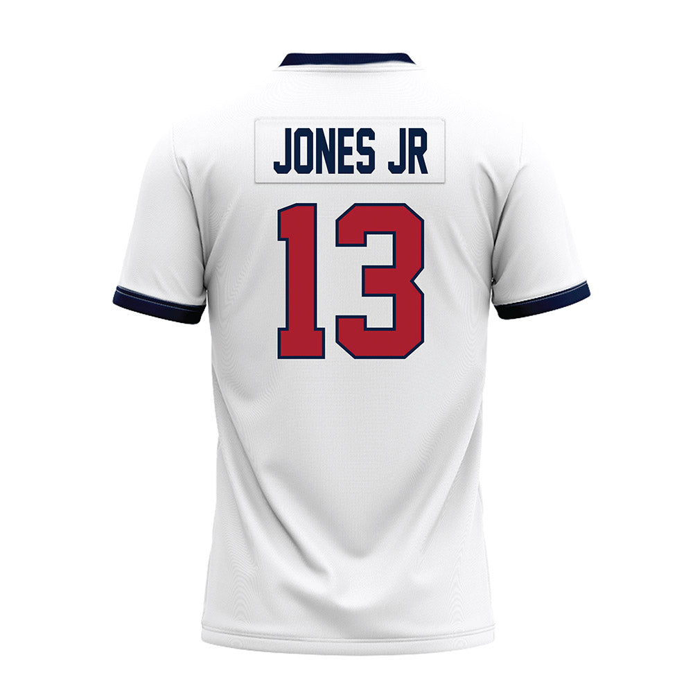 Liberty - NCAA Football : Victor Jones Jr - White Premium Football Jersey