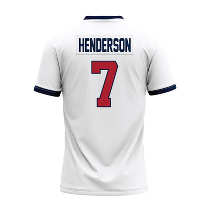 Liberty - NCAA Football : Devin Henderson - White Premium Football Jersey