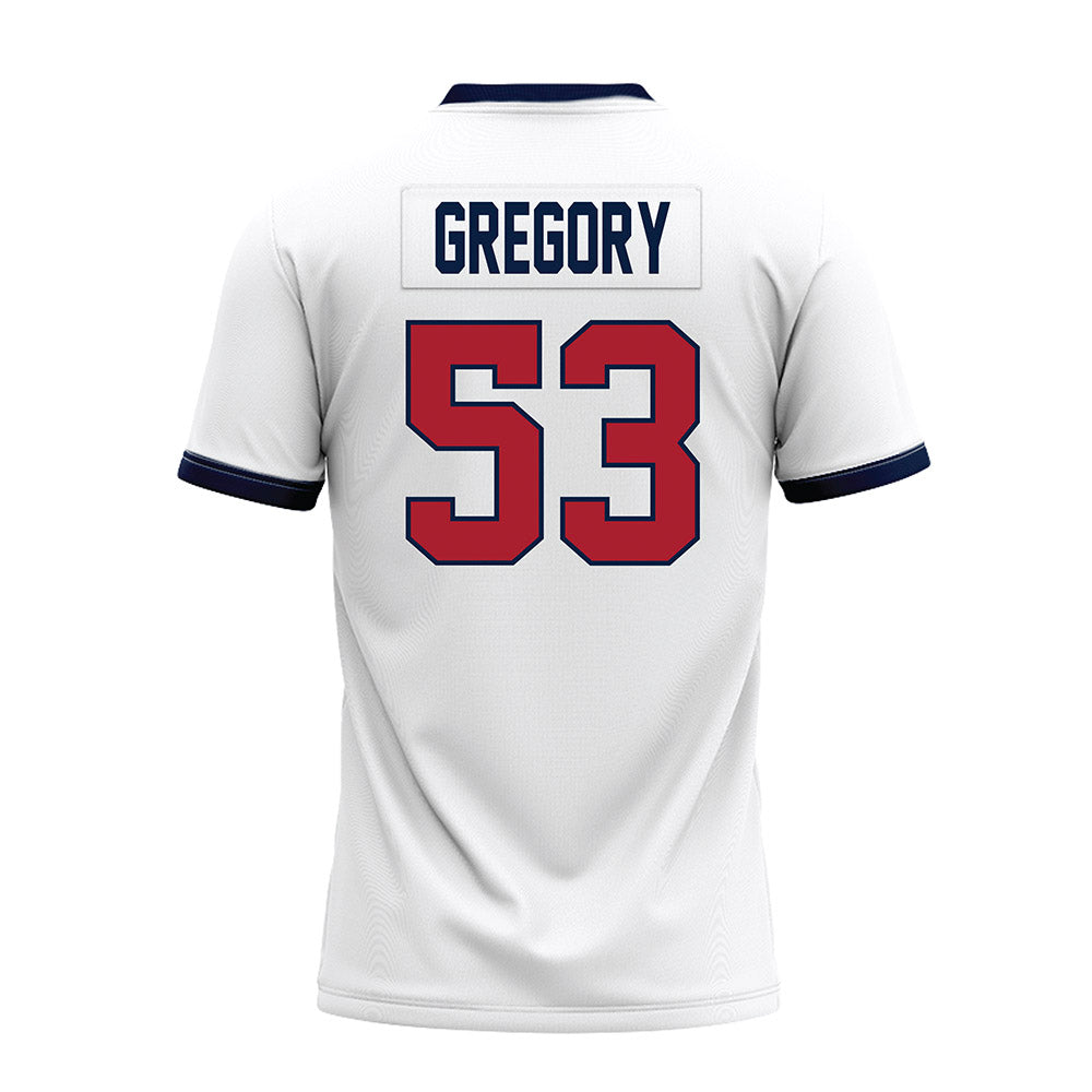 Liberty - NCAA Football : Kristyane Gregory - White Premium Football Jersey