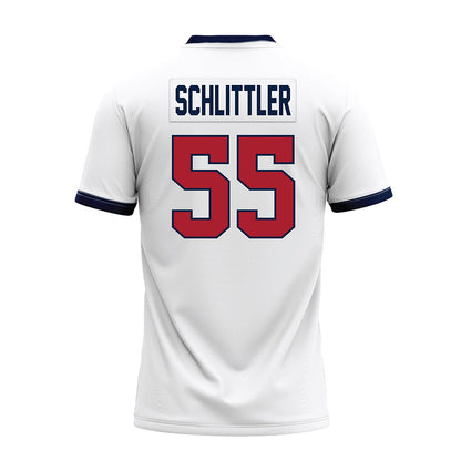 Liberty - NCAA Football : Brendan Schlittler - White Premium Football Jersey