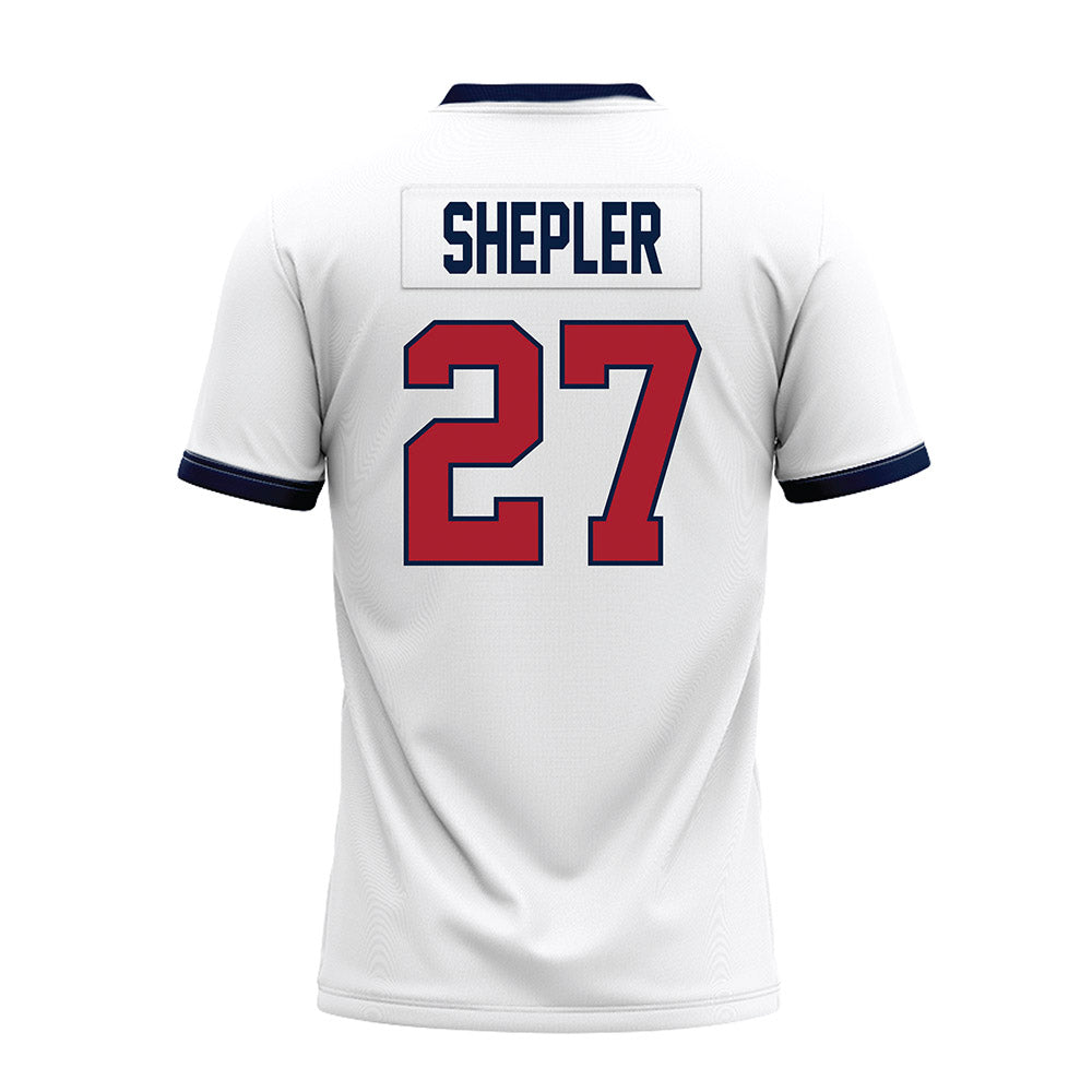 Liberty - NCAA Football : Clay Shepler - White Premium Football Jersey